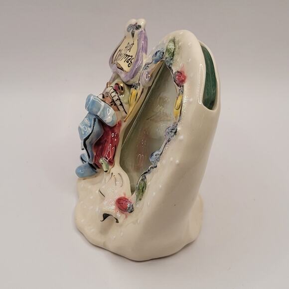 Vintage 2001 Heather Goldminc Blue Sky First Christmas Picture Frame - Picture 2 of 7